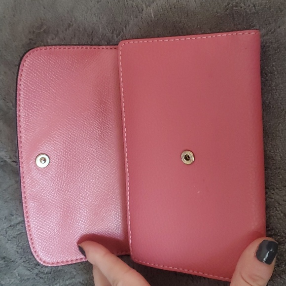 COACH PINK TRI FOLD LEATHER WALLET EXC - Picture 7 of 10